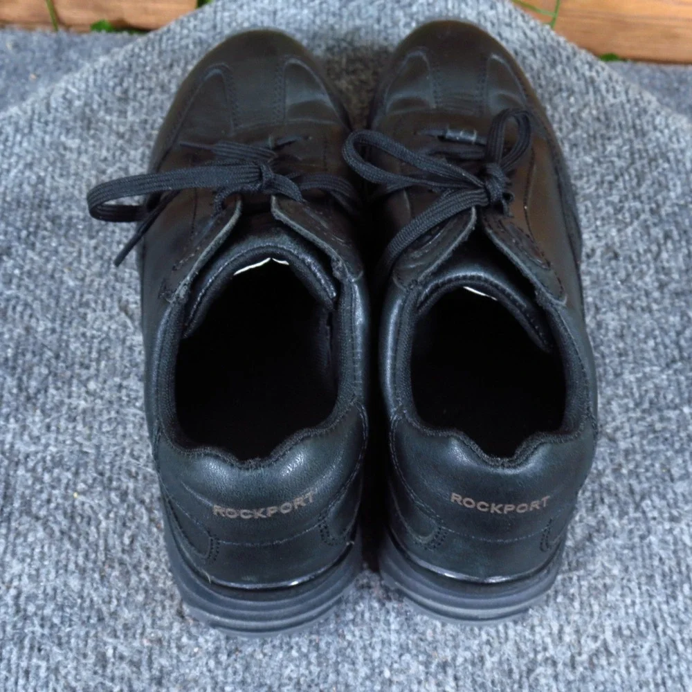 Rockport APW9132 Women Walking Shoe Size 7.5 Performance Comfort Black Leather